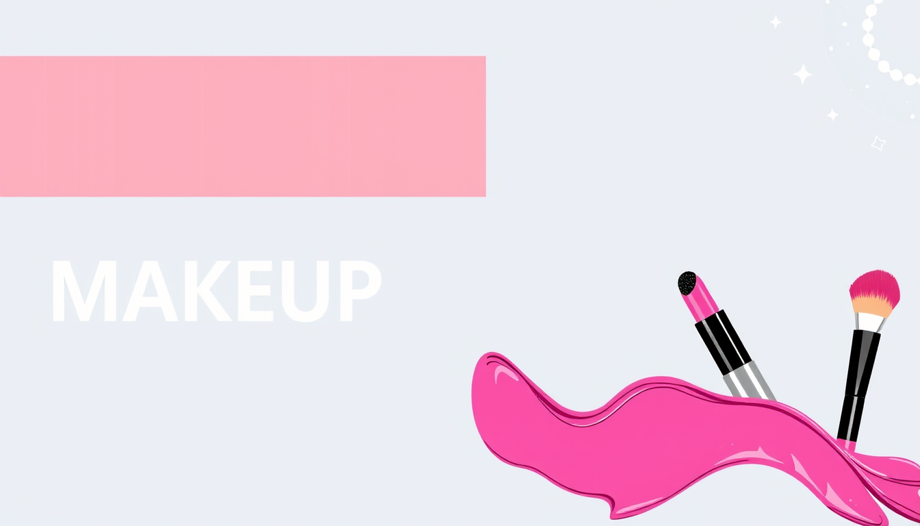 YouTube Banners idea: youtube channel banner, wide 16:9 composition, bold branding graphics, Fashion Shopping Makeup lifestyle positivity , channel-art ready banner