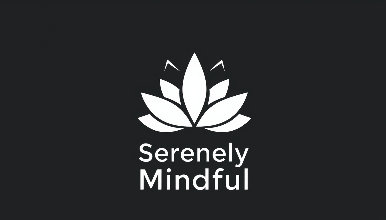 Logo idea created from the prompt: logo design, clean minimal mark, bold simple shapes, balanced composition, Logo for insta ai creator named Serenely Mindful Focus is self ca