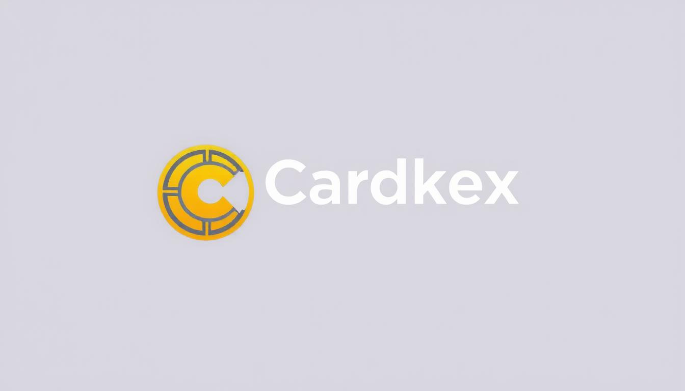 Logo idea: logo design, clean minimal mark, bold simple shapes, balanced composition, Me puedes diseñar un logo de una criptomoneda que se llama Cardkex Coin y q