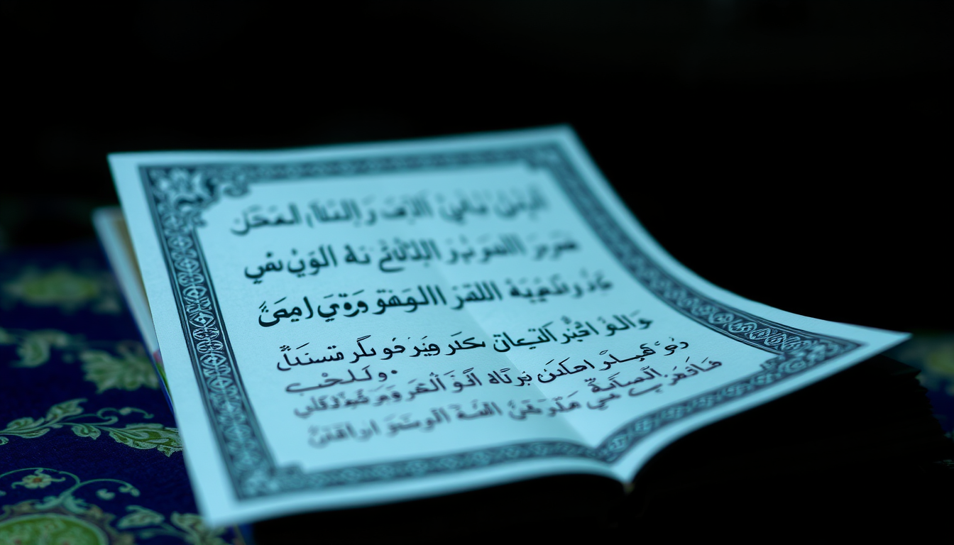 AI Art prompt example created from the prompt: Surat al infitar