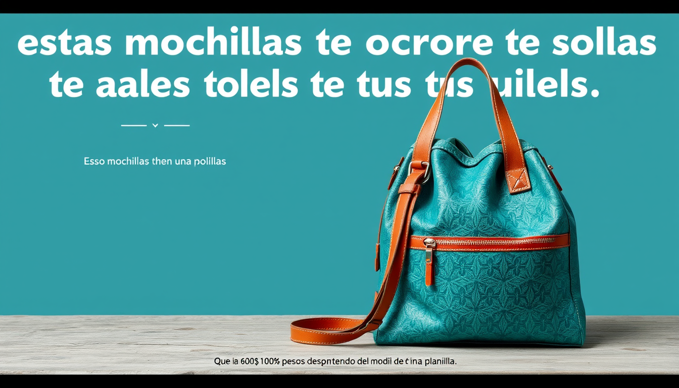 Main art studio: propaganda de una mochila que aparescan todos los colores y modelos realistas arriba tipo en una planilla .que arriba con letras grandes que no paresc