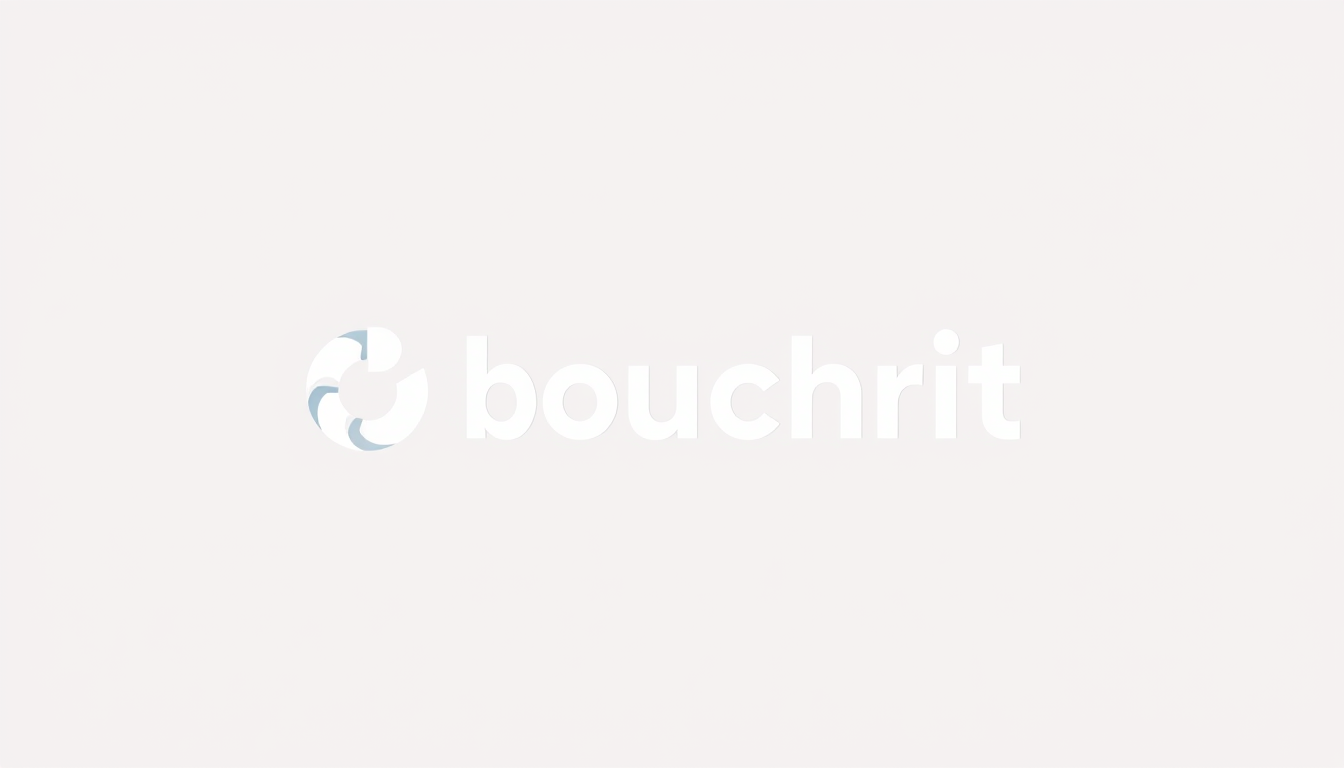 Logo idea: logo design, clean minimal mark, bold simple shapes, balanced composition, Je veux un logo sur premium pour une société de btp son nom est bouchrit éq