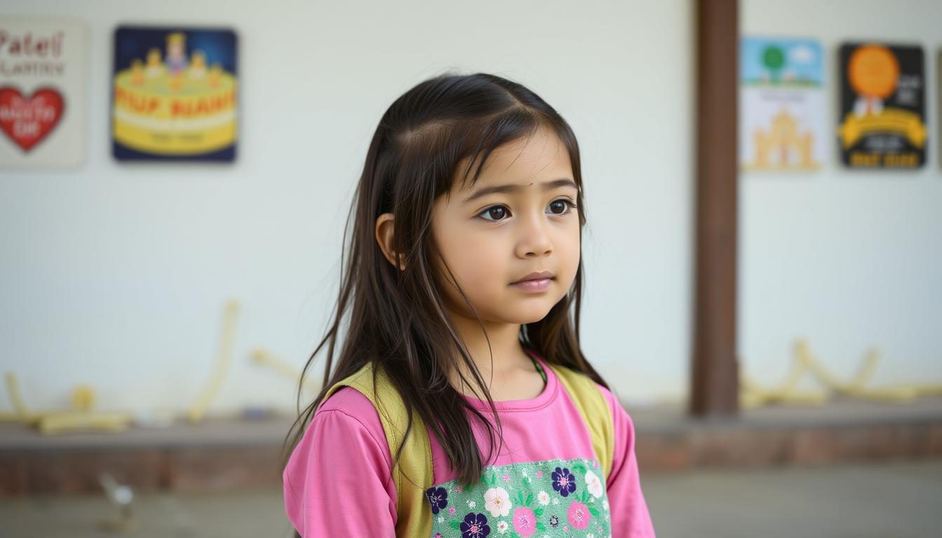 Main art studio: A girl