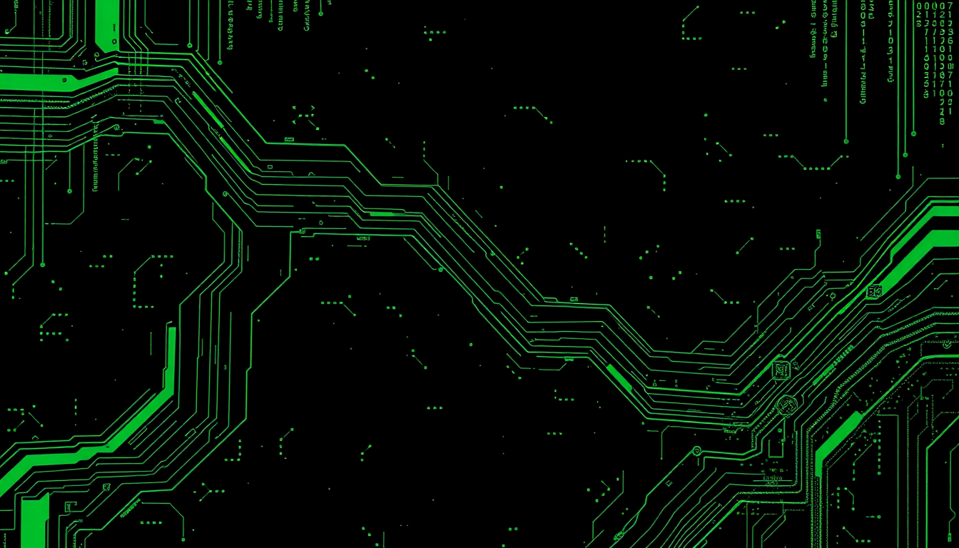 Main art studio: flyer poster scifi ansi art image abstract minimalist terminal command hexa hacking linux black green like