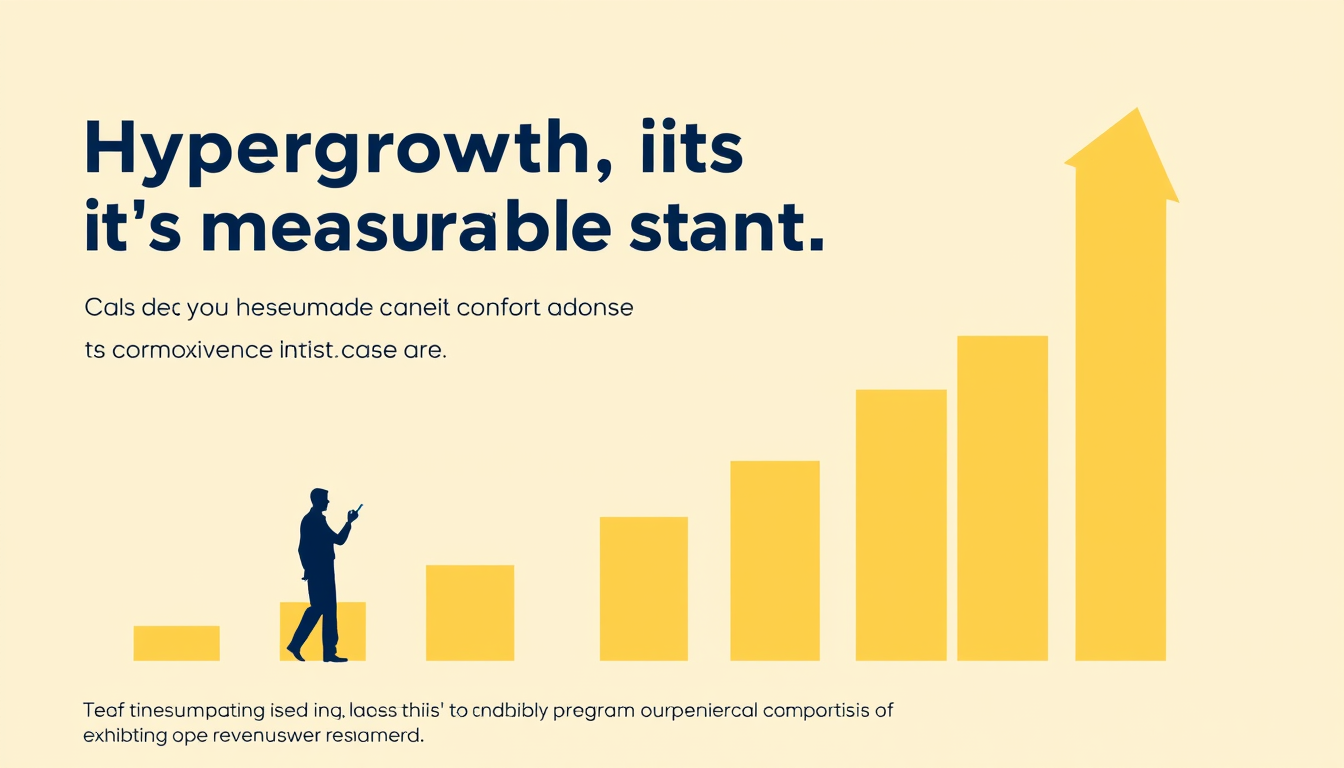Main art studio: Hypergrowth isn’t a buzzword. It’s a measurable standard. A hypergrowth company is already delivering 40%+ year-over-year revenue growth. Not simply r