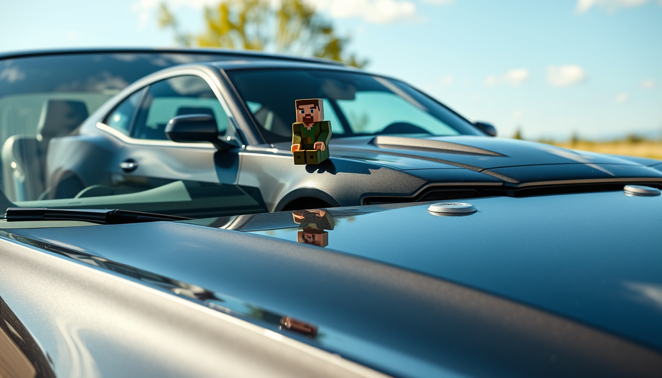 AI Art prompt example created from the prompt: Ultra-realistic real-world car photographed outdoors in natural daylight with a normal smartphone camera. Realistic paint, glass, metal, tir