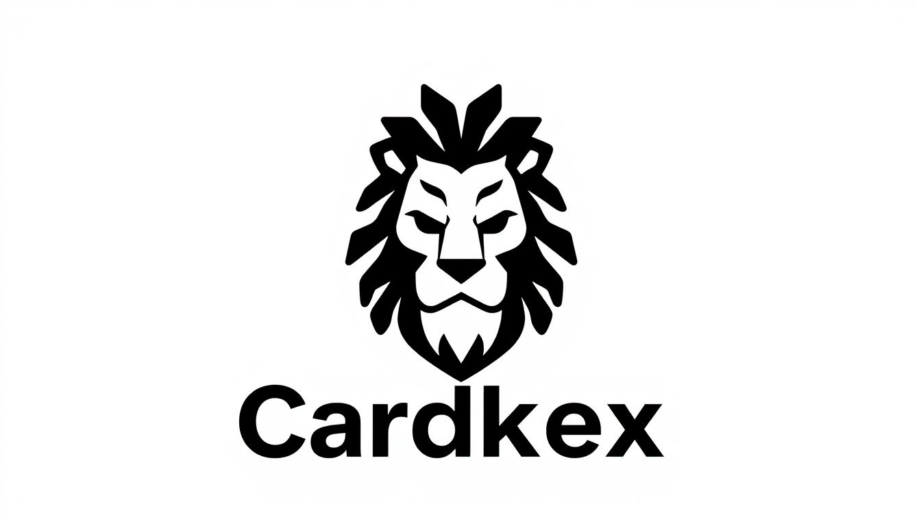 Logo idea: logo design, clean minimal mark, bold simple shapes, balanced composition, Me puedes diseñar un logo de una criptomoneda que se llama Cardkex Coin y q