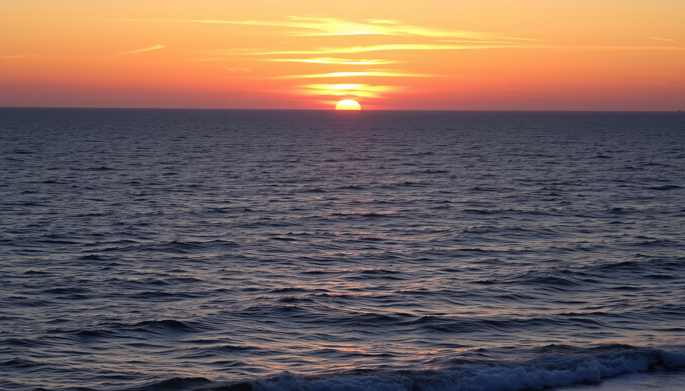 Main art studio: Create a beautiful sunset over the sea