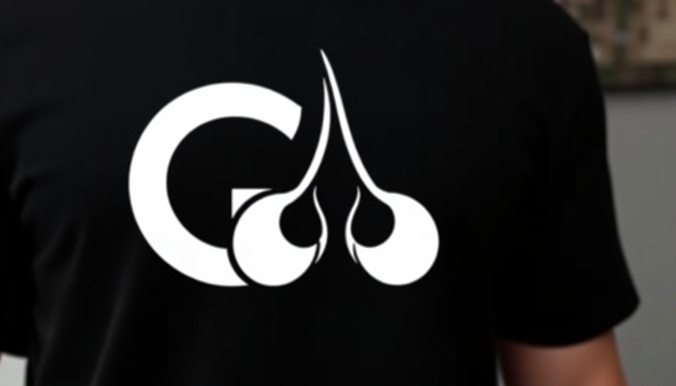 Main art studio: i need a logo for a t-shirt for a team called Gonad Go. Can you create an image with a line drawing of testicles or gonads. on of the balls will be re