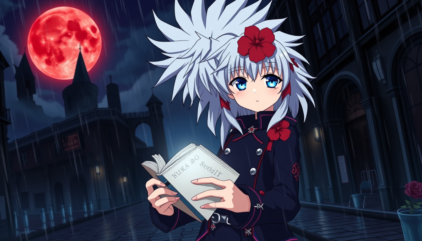 Main art studio: Create a dramatic Japanese anime episode thumbnail in 16:9 widescreen format. Main character: Yuka Nakajima, a 14-year-old Japanese girl and a thrille