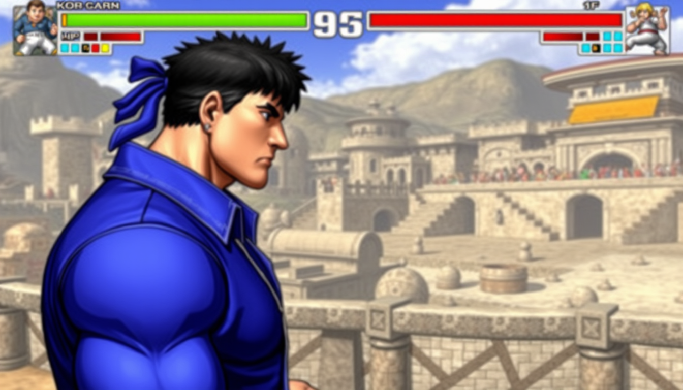 Main art studio: بدي صورة تركبلي صورة ل Chris من لعبة KOF 2002 بالشورت عاري الصدر