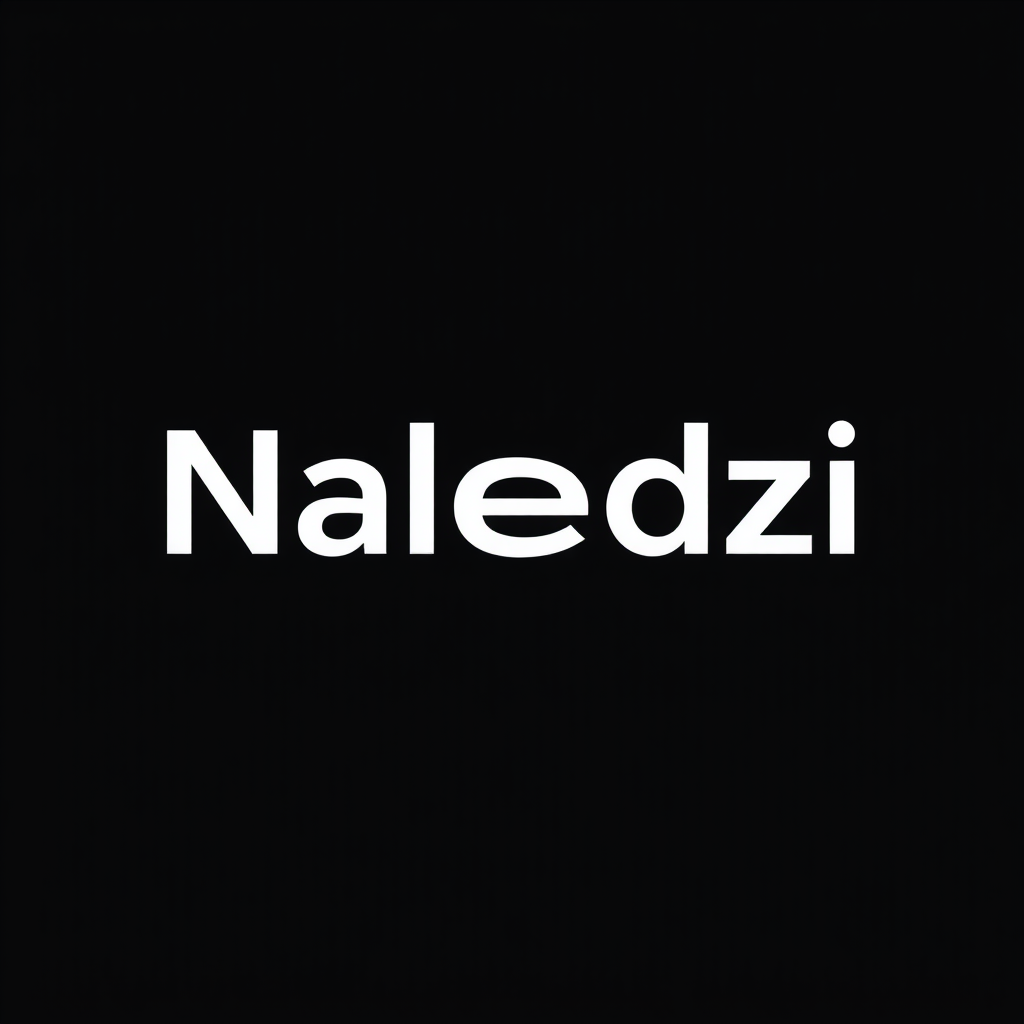 Logo idea created from the prompt: logo design, clean minimal mark, bold simple shapes, balanced composition, I am building a new company called Naledzi , in tshivenda it mean