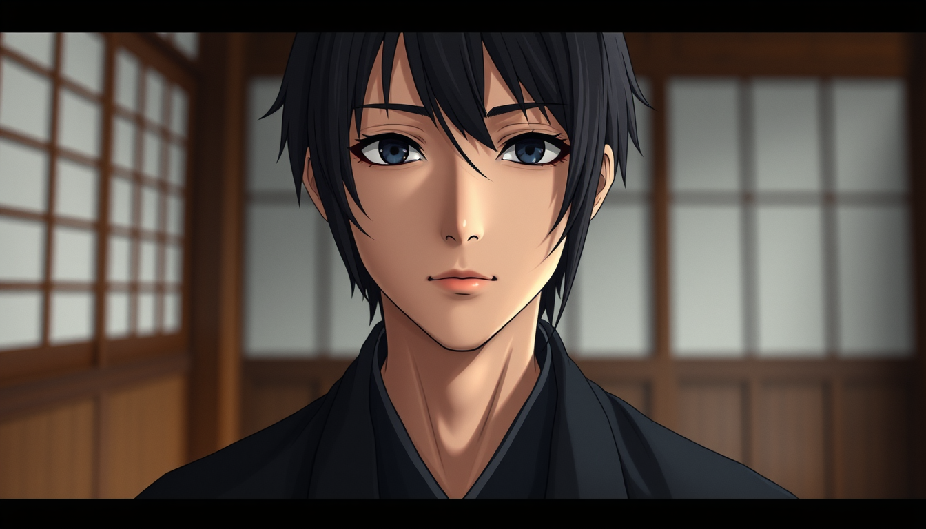 AI Human idea created from the prompt: fictional synthetic human portrait, natural anatomy and expression, coherent clothing and setting, uchiha itachi , intentional photographic 