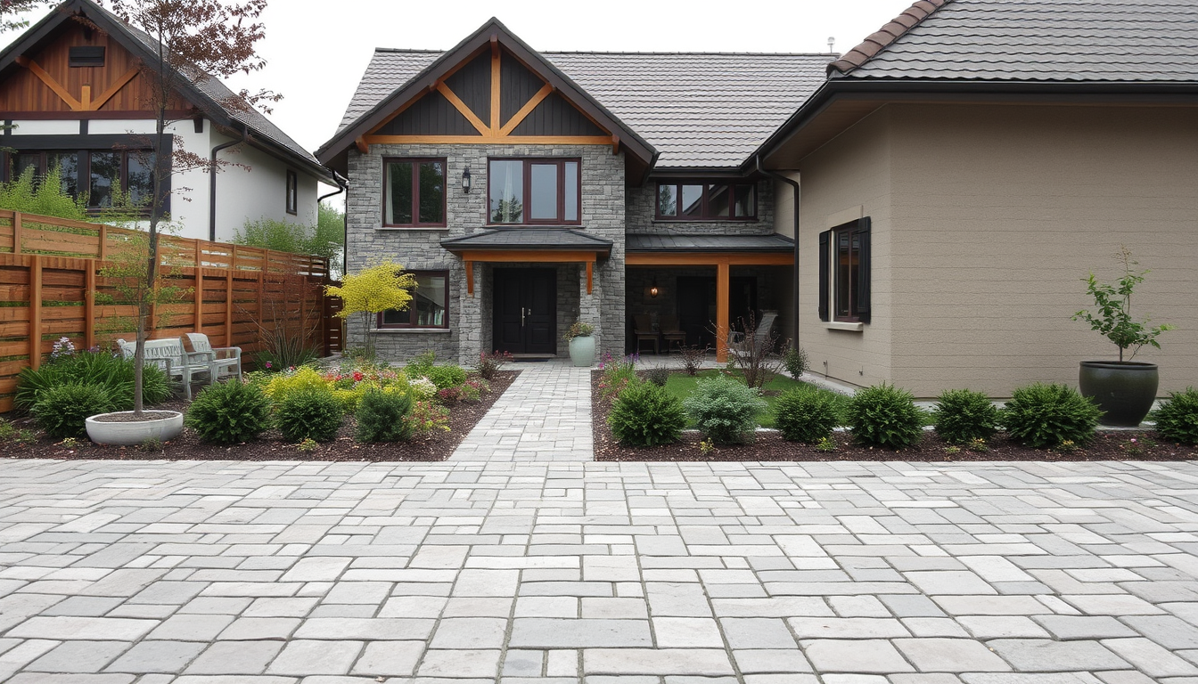 Main art studio: fais un plan avec des pave (tous type) des bordure (tous type) cela doit etre une allee mais tu doit ajouter une touche artistique plan de chantier av