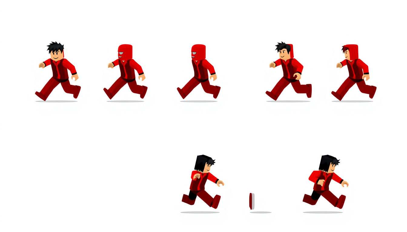 Sprite Sheet idea created from the prompt: a grid of animation frames sharing one character, scale, palette, and camera angle, deliberate composition, Create an 8-frame pixel-art spri