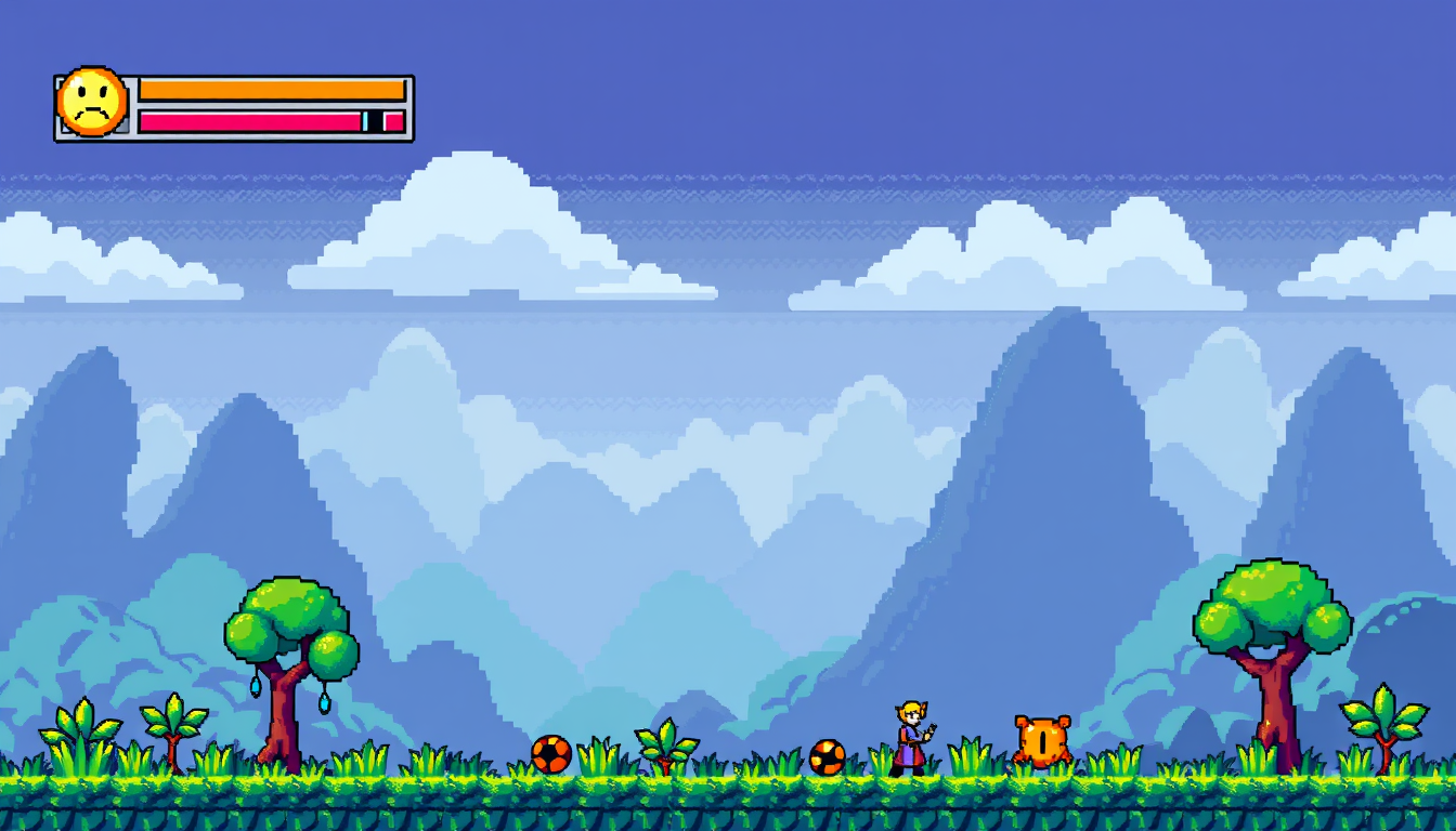 Sprites idea: pixel art game sprite, clean pixel grid, retro 16-bit palette, свиток 2д средневековье чистый , game-ready sprite sheet