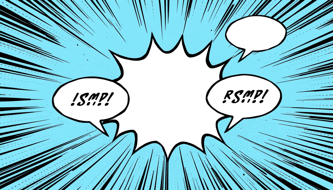 AI Comic idea created from the prompt: comic panel, bold inks, halftone shading, speech-bubble ready composition, chat , dynamic comic illustration, action-pose framing