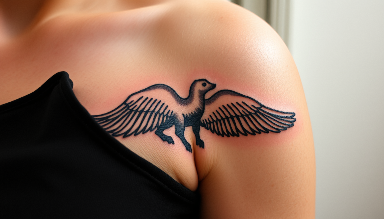 Main art studio: ein tattoo von einer gebärmutter