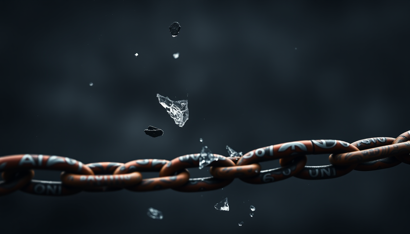 Main art studio: Broken chains