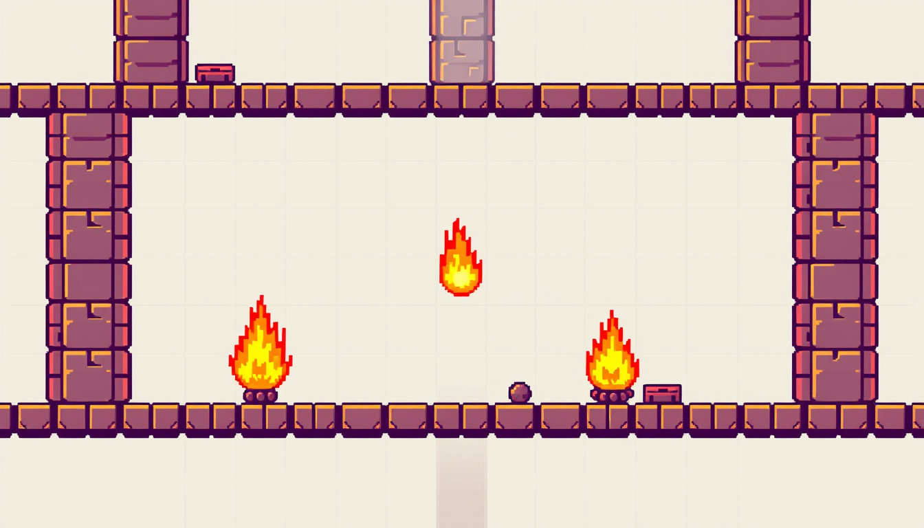Sprites idea: pixel art game sprite, clean pixel grid, retro 16-bit palette, eagel fire , game-ready sprite sheet