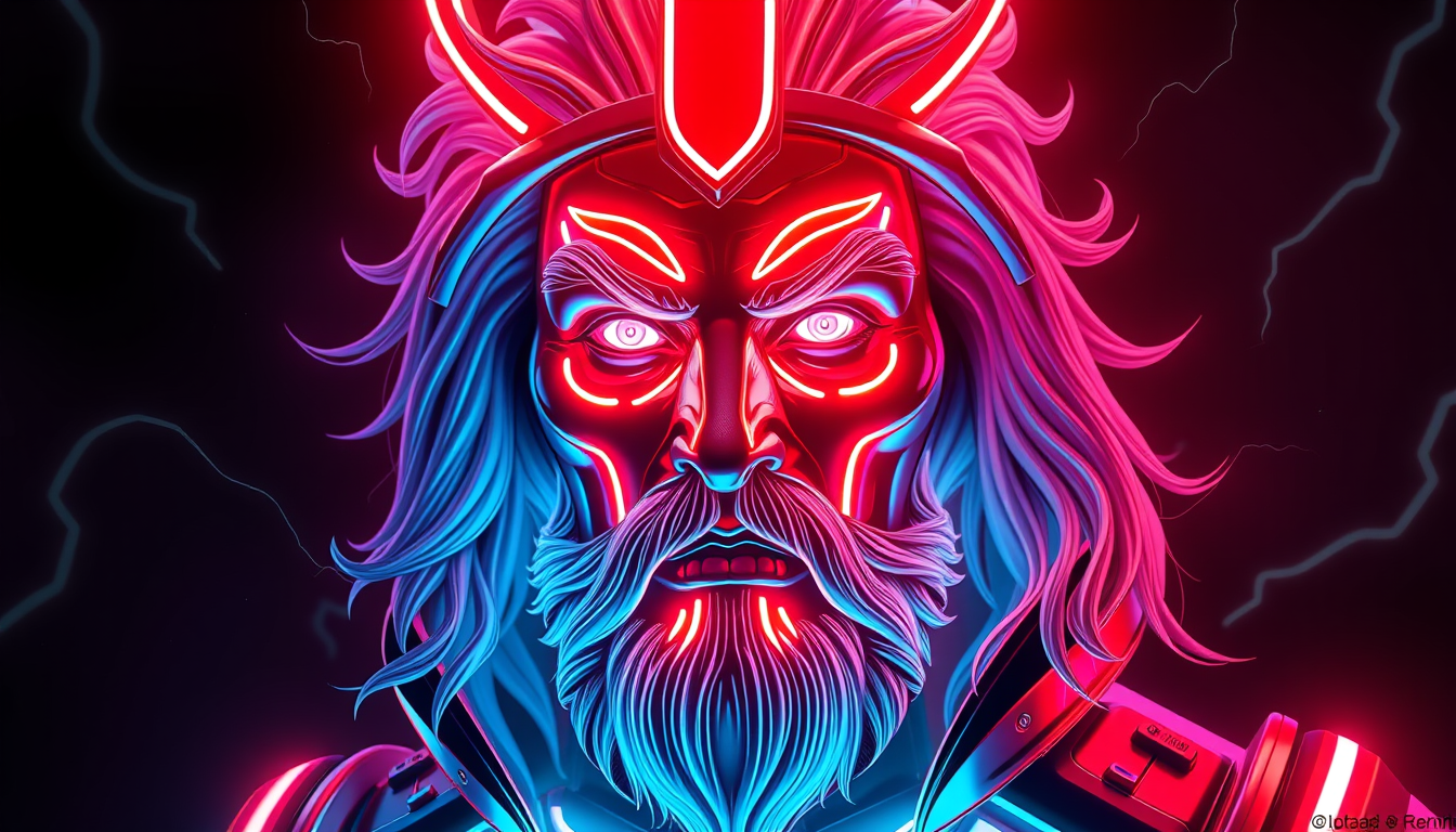 Main art studio: Создай невероятно эпичного аниме-ниндзя по имени NEONMAX — Король Теней. Его образ идеально разделён пополам: 50% чёрного и 50% белого цвета. На нём з