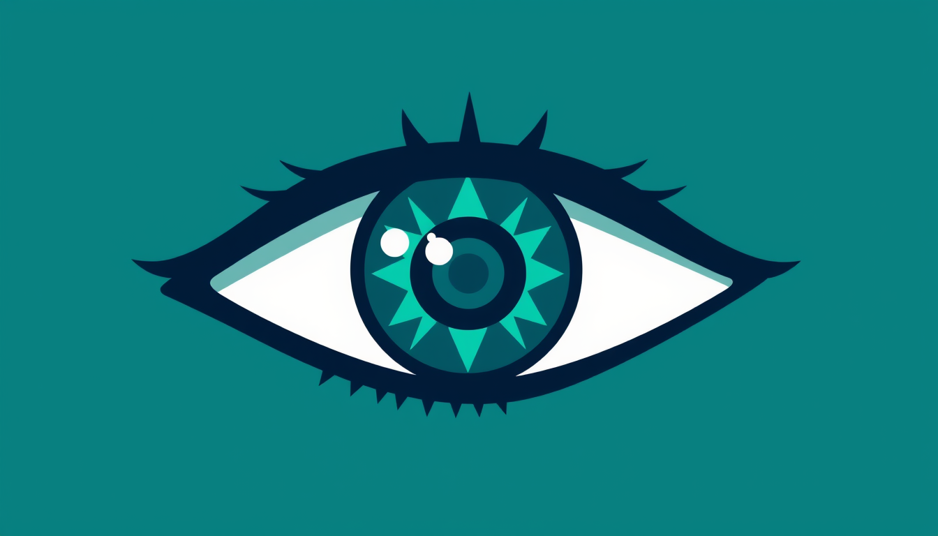 Icon idea created from the prompt: app icon, clean minimal symbol, bold simple shape, flat design, piktogramm- geheimnisvoll und mysteriös- ein Auge mit Hypnosespirale als iri