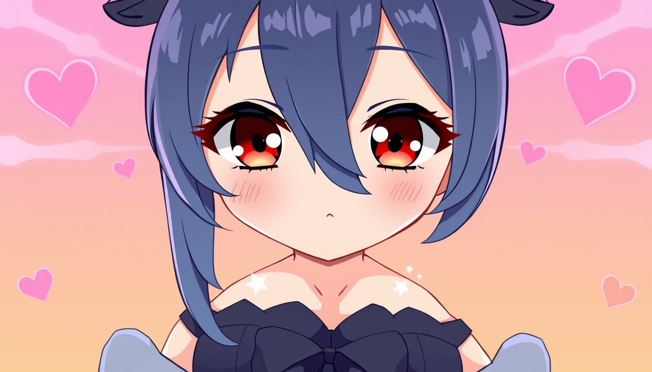 VTuber Avatar idea created from the prompt: vtuber avatar, anime style bust, expressive eyes, streaming overlay ready, キスシーン 男と女 セックス , clean vtuber character art