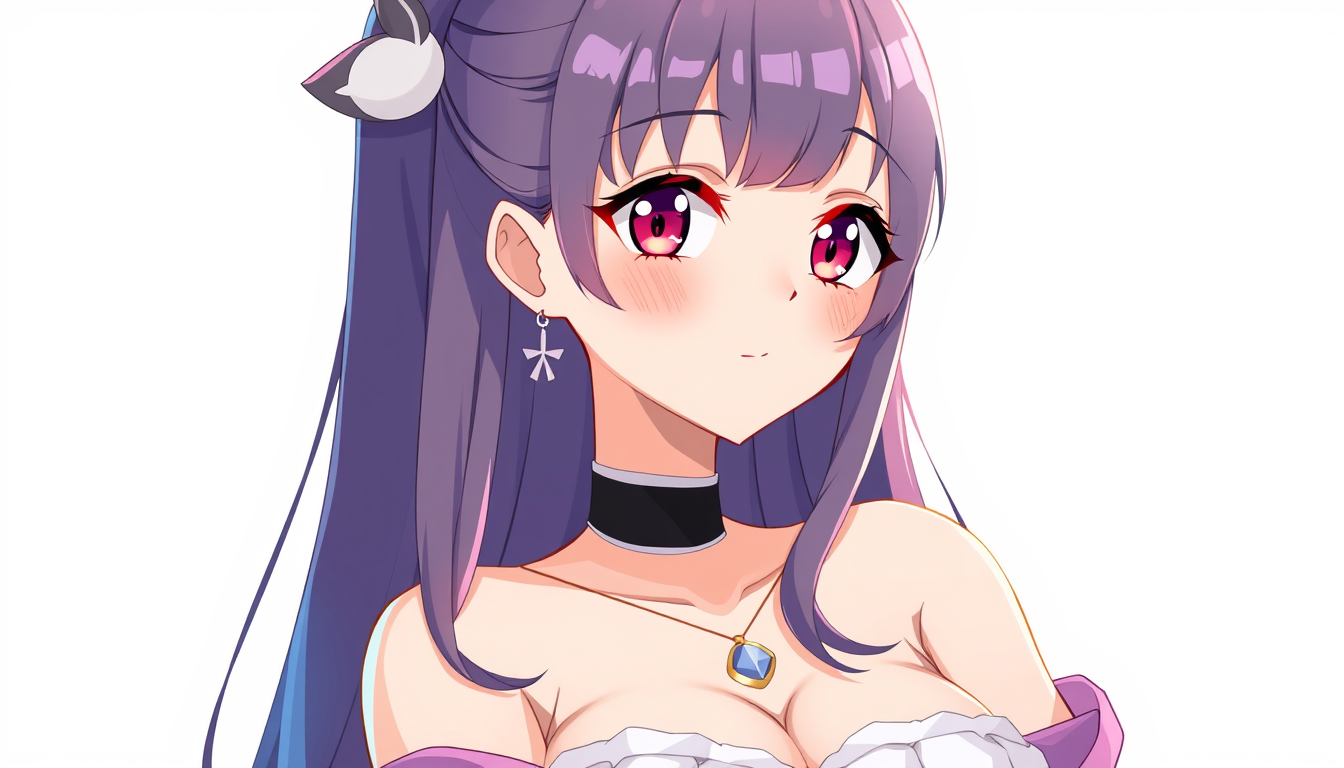 VTuber Avatar idea created from the prompt: vtuber avatar, anime style bust, expressive eyes, streaming overlay ready, 可愛い子をつくって , clean vtuber character art