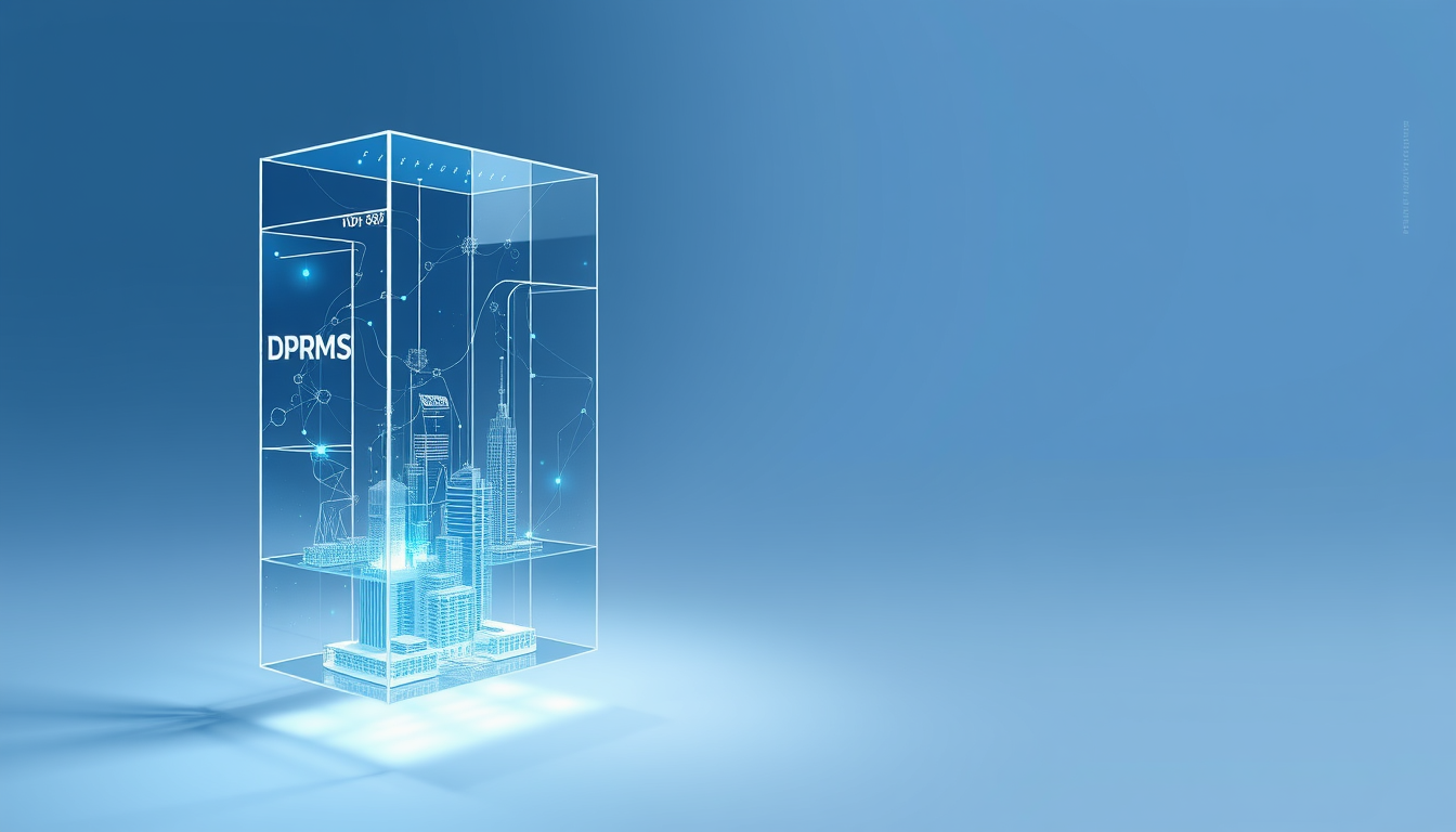 Main art studio: Create a premium, ultra-wide 3D hero illustration for the “About Us” page of HDSMS, an enterprise messaging and intelligent communications infrastruct