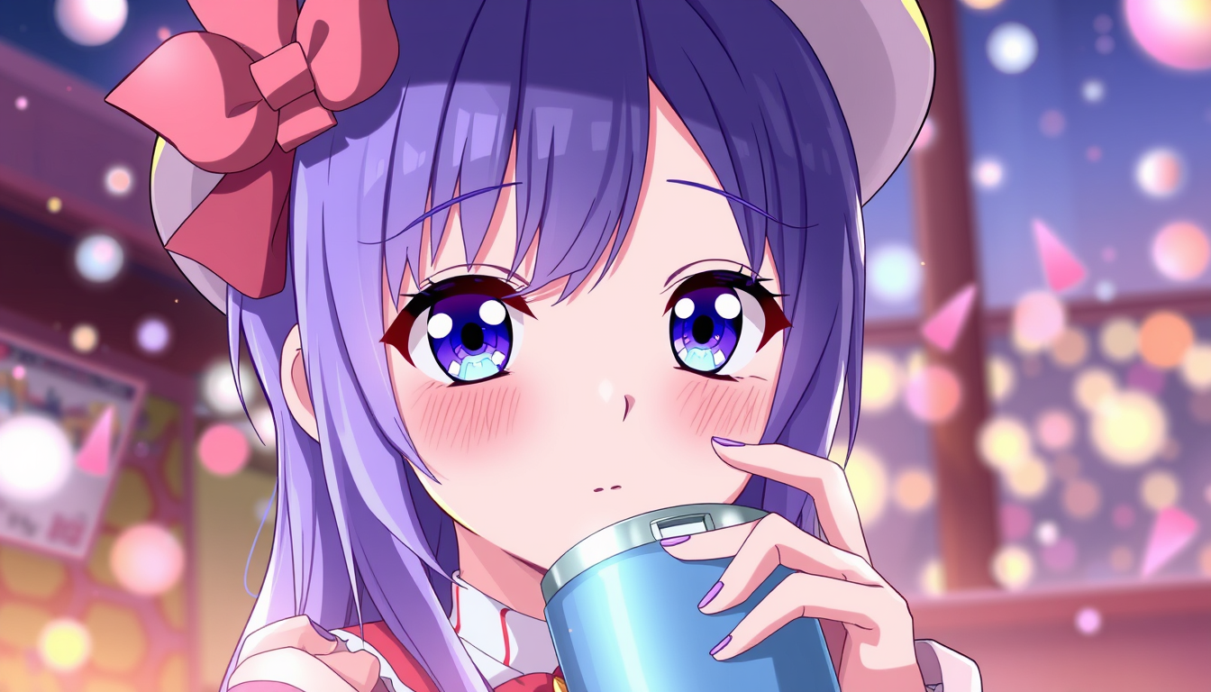 Anime idea: anime style, vibrant colors, expressive eyes, Single enjoying photo bhejo 3d clear , detailed anime illustration