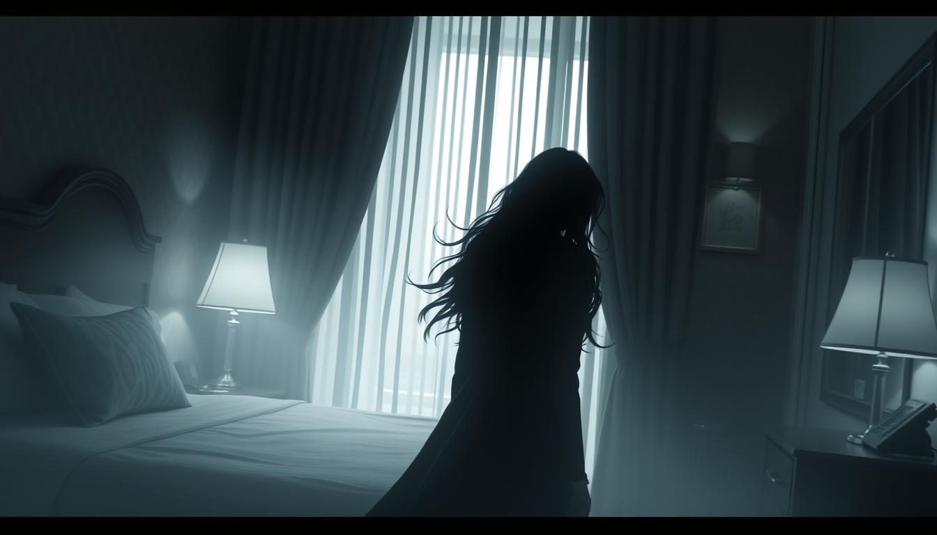 Main art studio: Mysterious voice: 'Ayesha… go back to your room.' She turned around, but nobody was there. Suddenly, the hotel telephone began to ring.