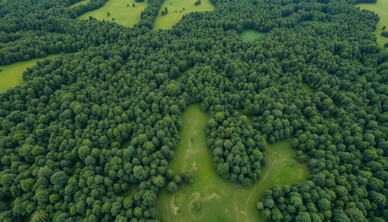 Main art studio: Erstelle eine sehr große, hochauflösende topografische Darstellung einer vollständig flachen, grünen Landschaft aus der exakten Draufsicht. Keine Pers