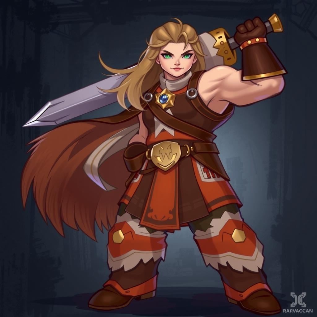Character idea created from the prompt: original character design, detailed outfit and accessories, expressive personality, Remove woman and place man with same art style and pose 