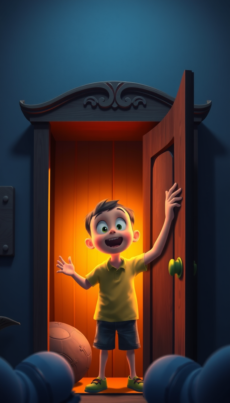 Main art studio: A boy heard a tapping sound on his wardrobe animated just like the YouTube's horror short stories