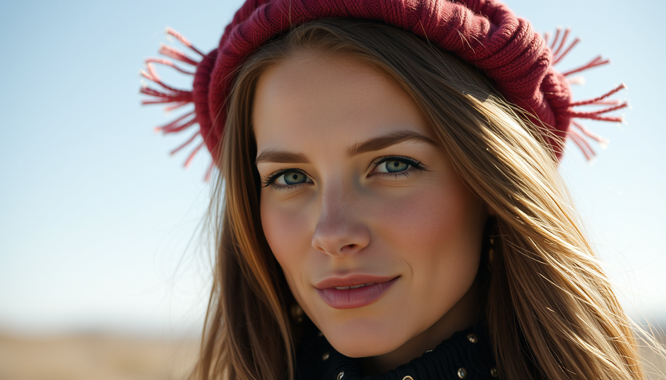Main art studio: beatiful woman