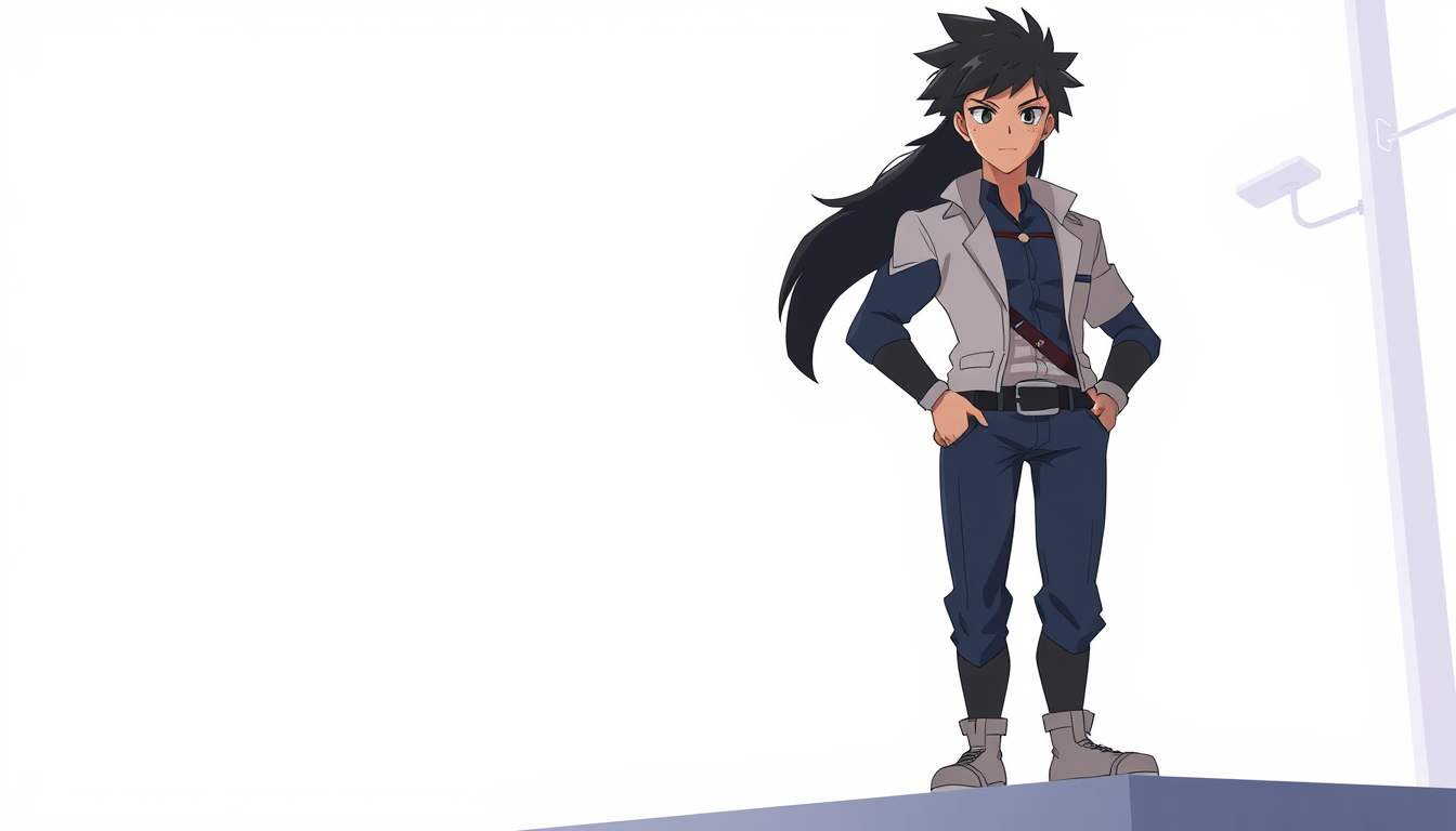 AI Anime Character idea created from the prompt: an anime character with a legible silhouette, controlled costume language, and expressive face, deliberate composition, Age 45, midiam hight