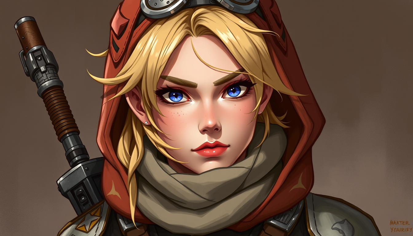 RPG Characters idea: RPG character portrait, fantasy class outfit, detailed illustration, Sc-fi Soldat , roleplaying character art