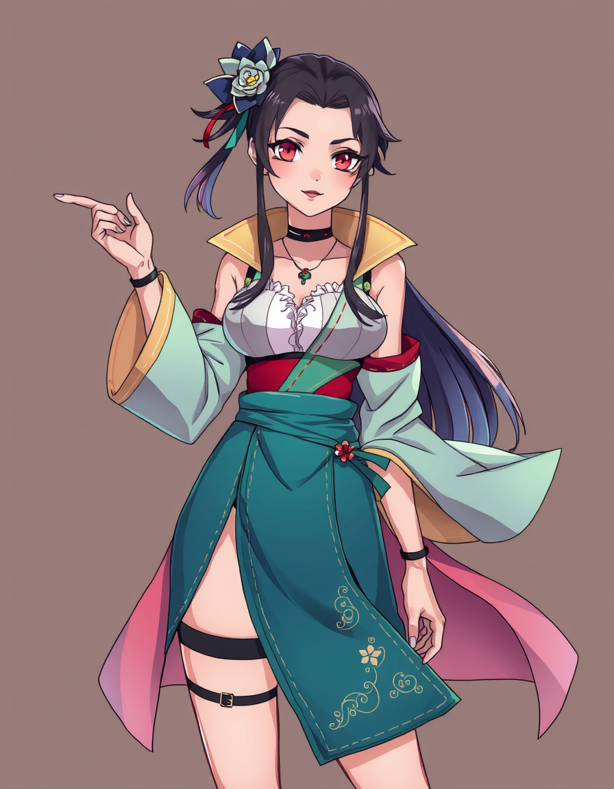 Characters idea: an original character defined by silhouette, role, outfit, palette, and expression, deliberate composition, naga kobieta pozująca do aktu zapatrzona w