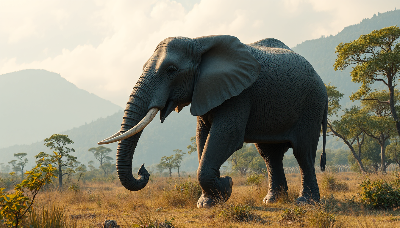 Main art studio: alien elephant