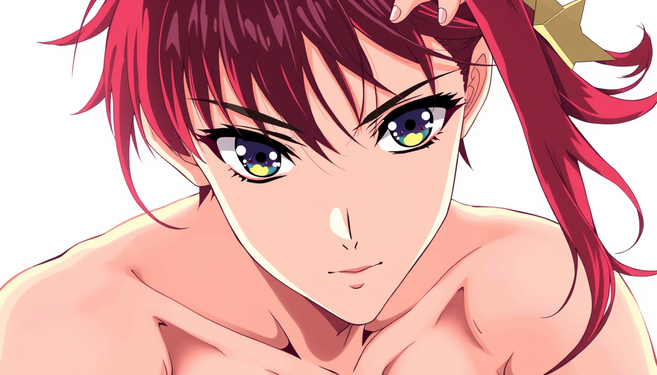 Anime idea created from the prompt: anime style, vibrant colors, expressive eyes, erstelle ein bild von einer nackten frau mann soll alles von ihrem körper sehen , detailed ani