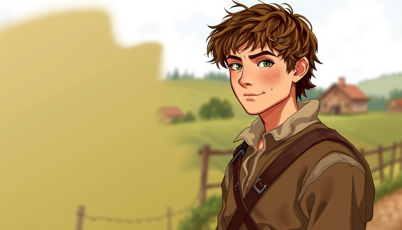 Characters idea: original character design, detailed outfit and accessories, expressive personality, A young French peasant from the Languedoc region near Carcassonne
