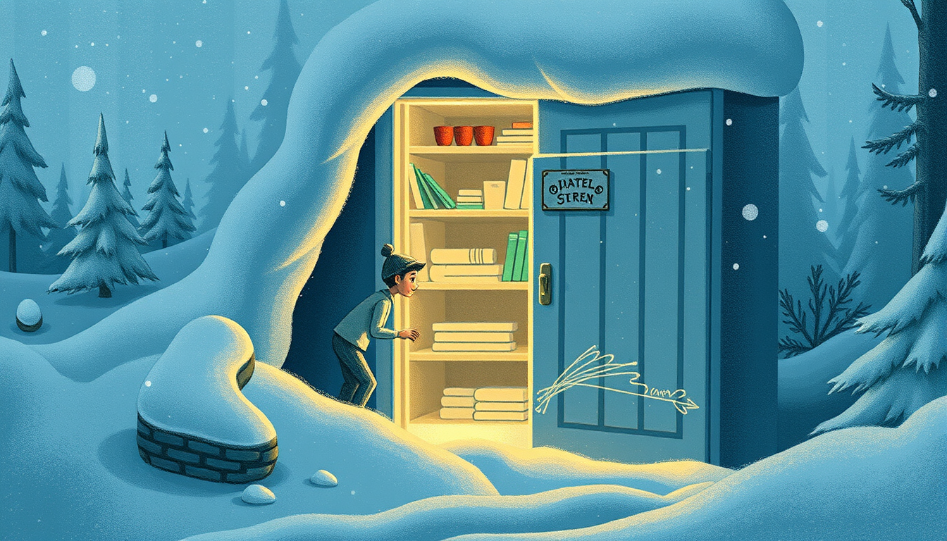 AI Art prompt example created from the prompt: Can you make a boy hiding in a frige