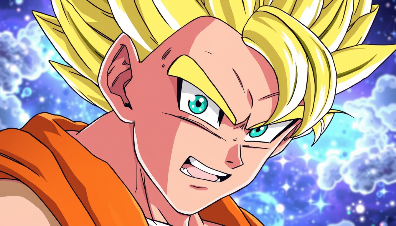 Anime idea: anime style, vibrant colors, expressive eyes, Kefla de dragon ball super ,super sexy , detailed anime illustration