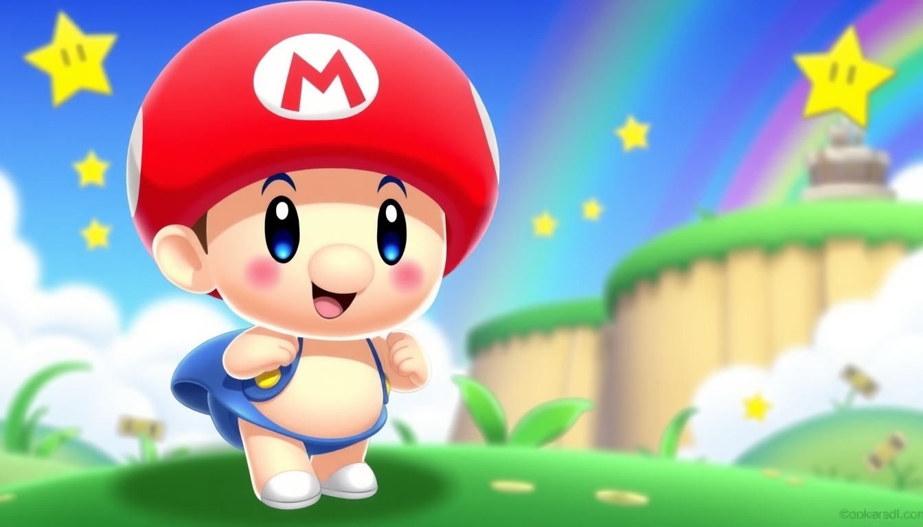Main art studio: fais moi un chibi cappy super mario odyssey beau bg