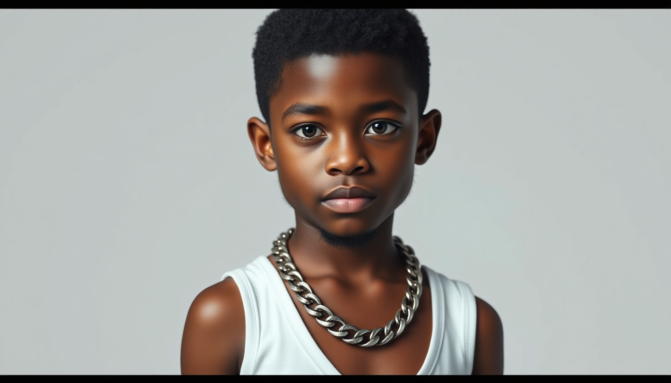 Realistic Images idea: photorealistic generated image, natural materials and skin texture, physically plausible lighting, Photorealistic white America boy, 10 years old, dar
