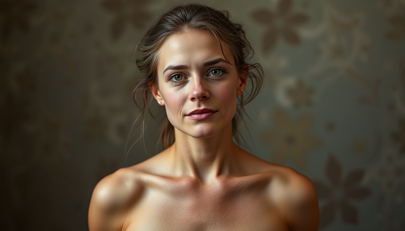 Main art studio: 18 year old woman topless