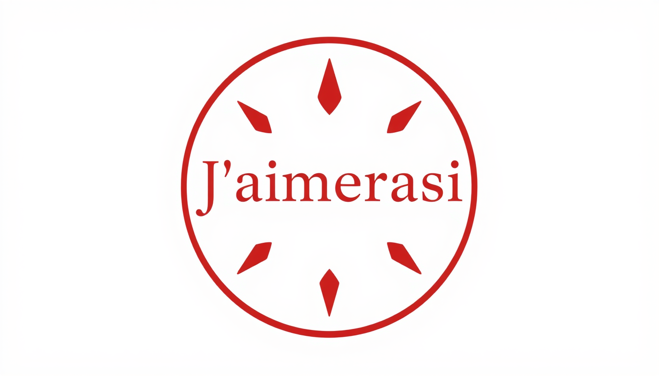 Logo idea: logo design, clean minimal mark, bold simple shapes, balanced composition, j'aimerasi dans un cercle : deuc clé croisé ancienne, avec juste au dessou 