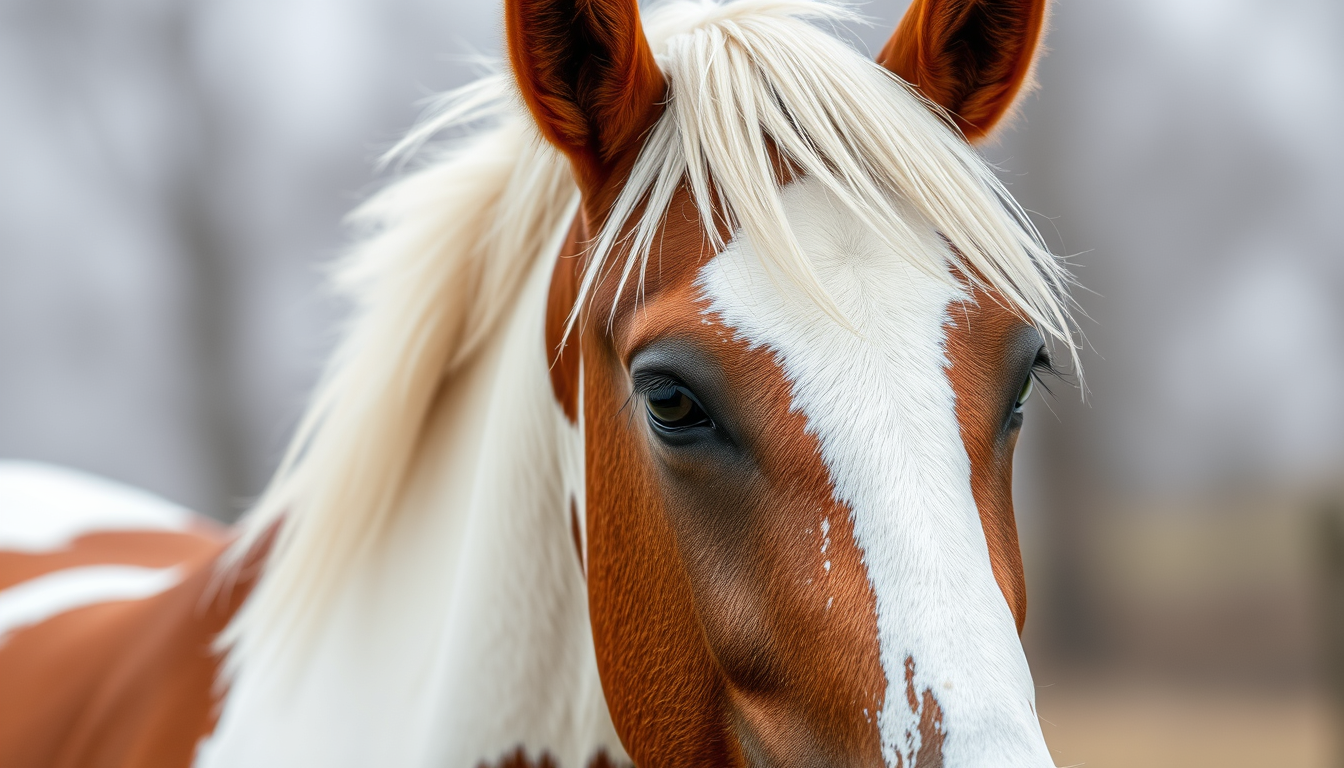 Main art studio: A red horse with a White snip like realistic its gonna be a beige backgrond