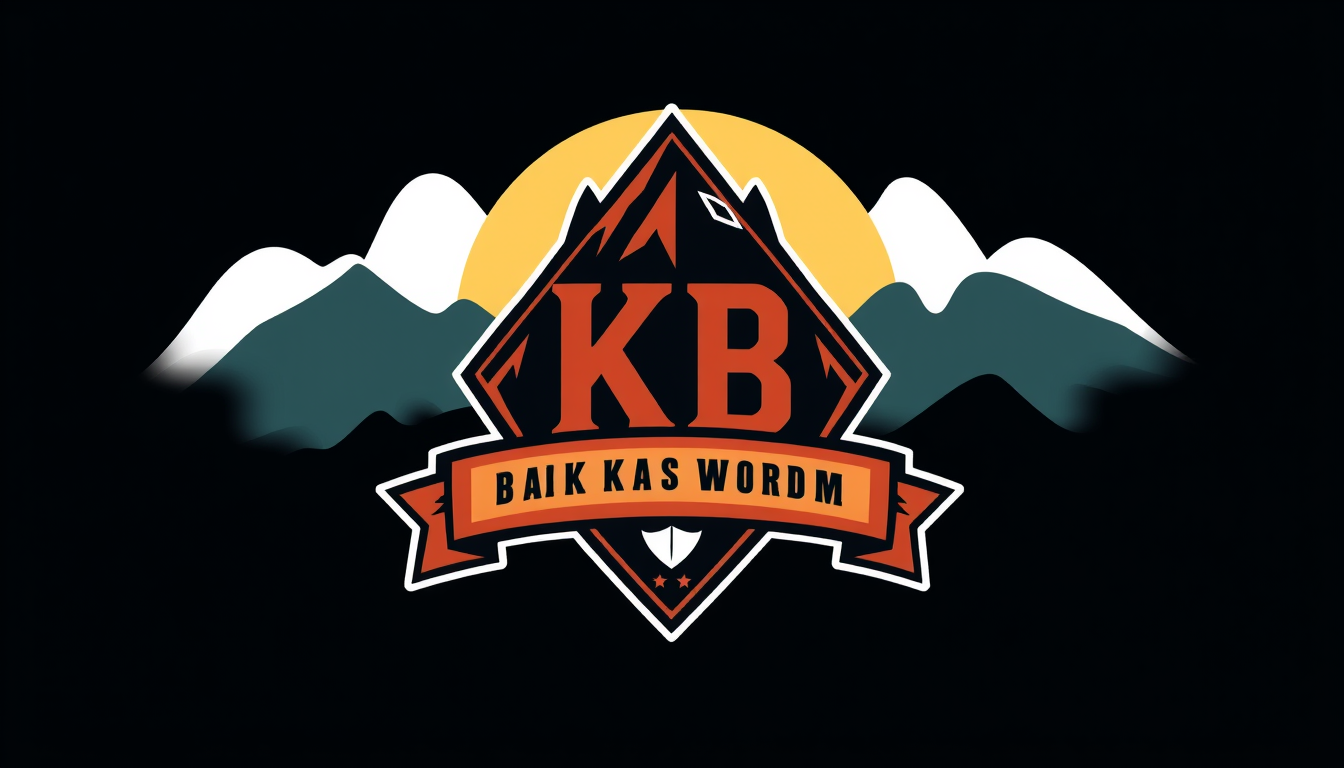 Main art studio: create me a cool formal teams logo with the initials KB, artistic style
