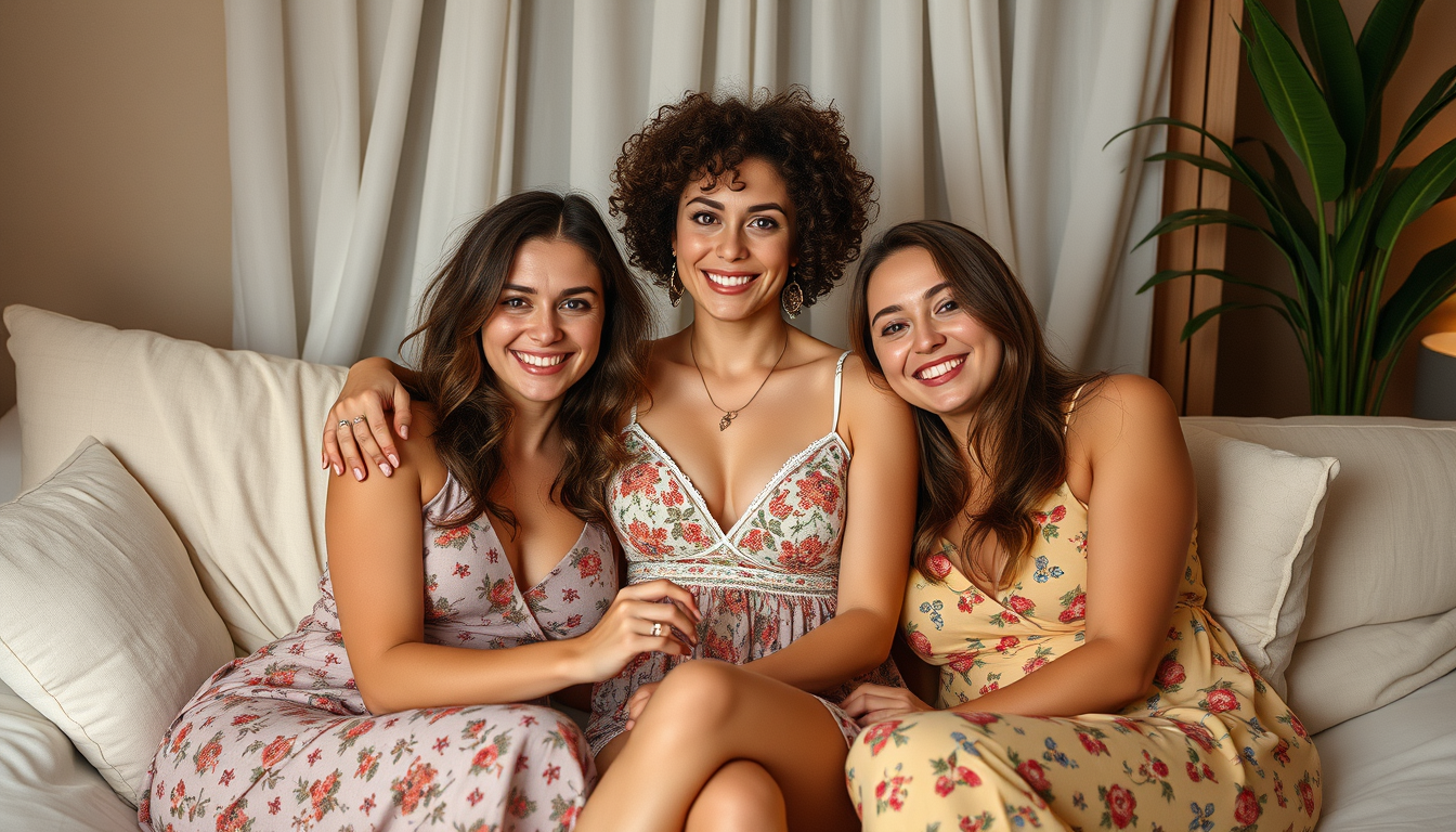 Main art studio: A threesome with two ladies